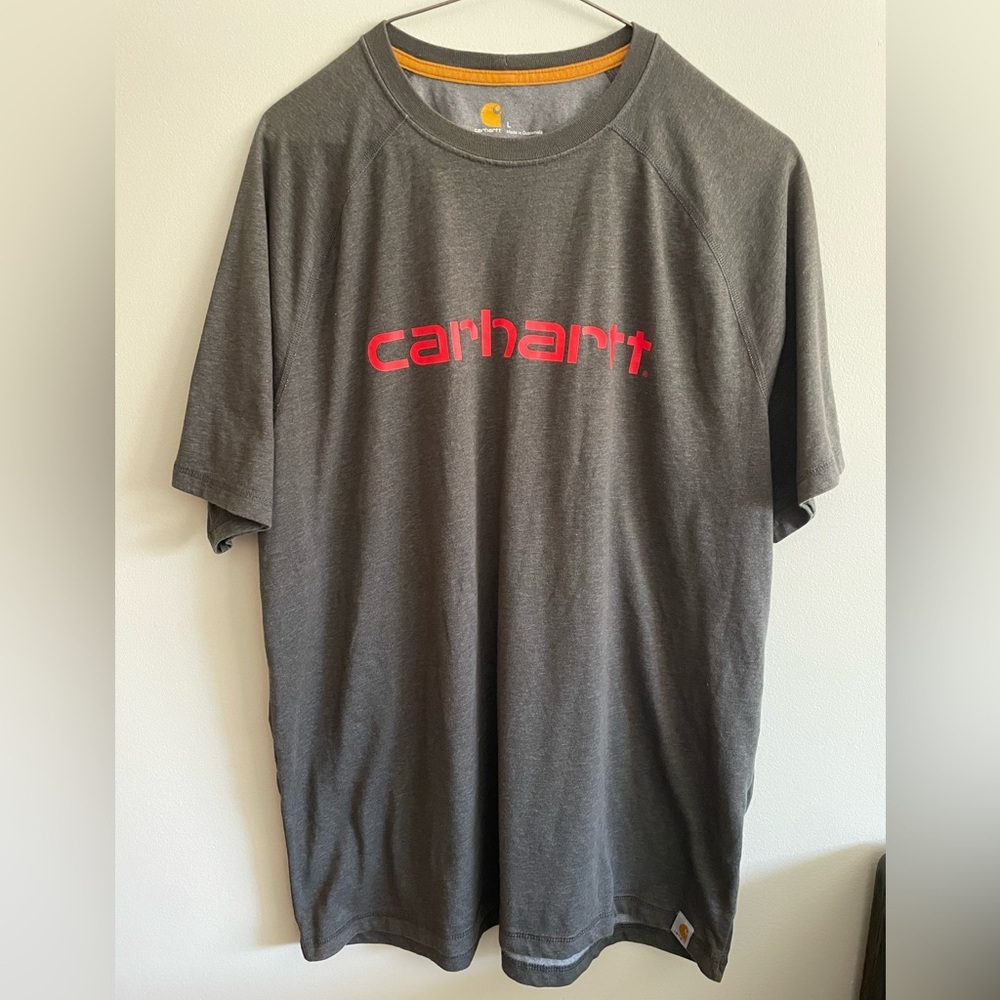 CARHARTT-Men's Force Cotton Delmont Graphic Short-Sleeve T-Shirt size large